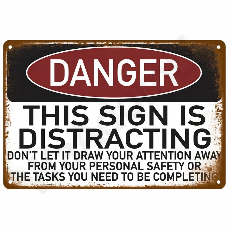 Vintage Metal Plate Tin Sign Plates Bar Retro Metal Sign Wall Art Mural Aesthetic Room Home Decor Items Poster Garage Decorat