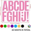 Bemeol 476 Pieces Bulletin Board Letters 4 Inch Large Alphabet Letter Stickers Self Adhesive Stick On Letters for Poster Board School Classroom Home