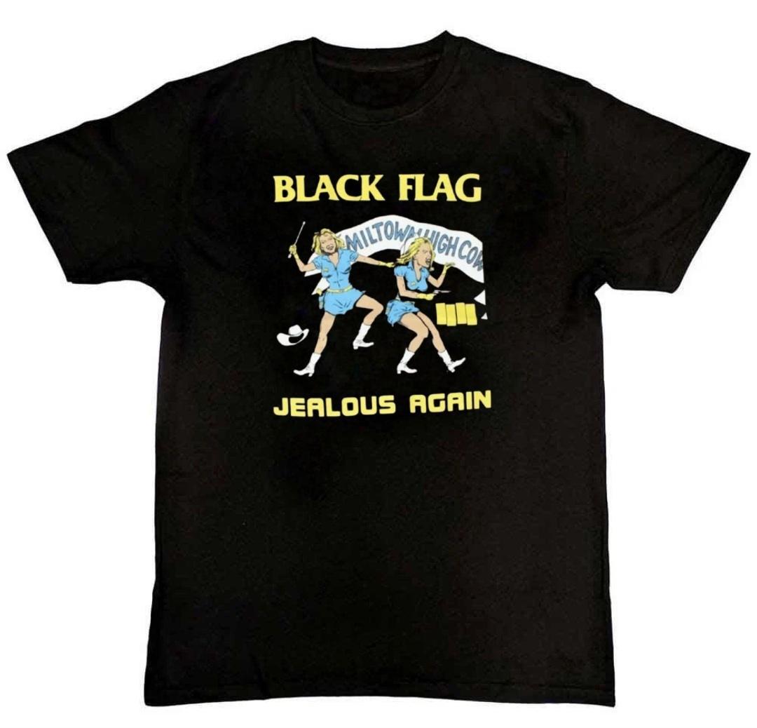 Vtg Black Flag - Jealous Again Graphic Mens T-Shirt XL