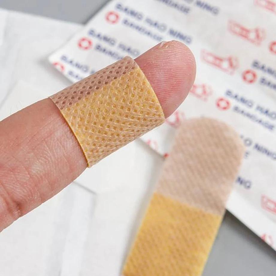 50/100Pcs Waterproof Breathable Cushion Adhesive Plaster Wound Hemostasis Sticker Band First Aid Medical Gauze Bandage Band,aids