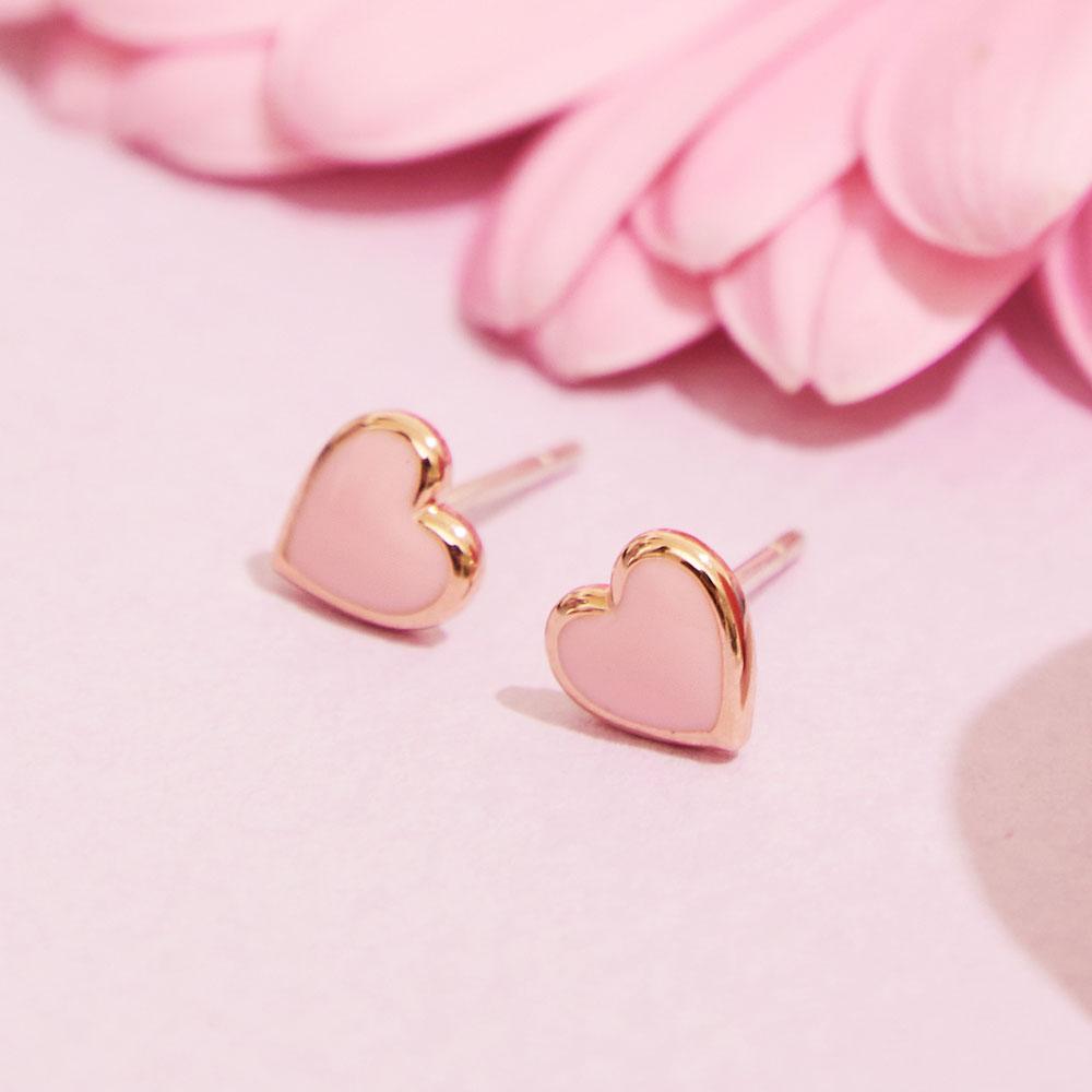 Noonoo Fingers [925 Sterling Silver Post] Forever Love Earrings (6 Colors)