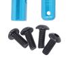 2PCS Battery Post for Tamiya TT02 Aluminum Alloy RC Battery Retaining Post for 1/10 RC Car Upgrade Replacement Parts Blue