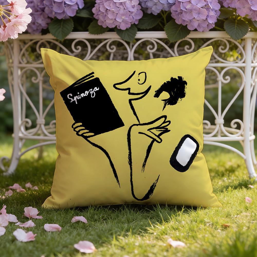 Ästhetische Kunst J-Jean-Jullien Kissenbezug Home & Auto Doppelszenen-Kissenbezug: Wendbar für höchsten Tragekomfort