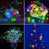 Outdoor Solar-Lichterkette 300/200/100/50 LED Feen-Girlande 8 Modi Garten Hof Baum Weihnachtsfeier Wasserdichte Kupferdraht-Lampe