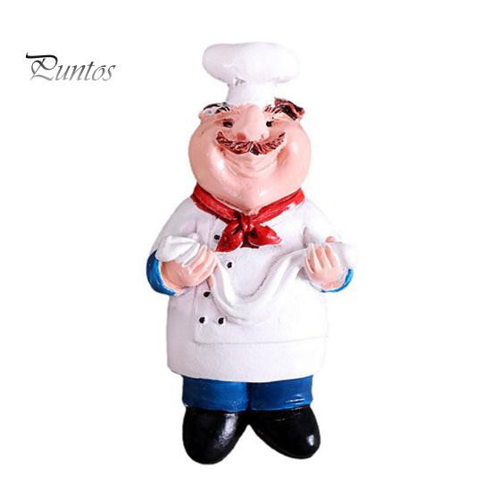 Decorative Note Holders 3D Cartoon Chef Refrigerator Magnet, Resin Baker Fridge Magnets Memo Notes Photo Holder for Home Decor Magnet