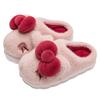 Cute plush cotton slippers winter indoor home thick bottom non-slip plush warm cotton mop