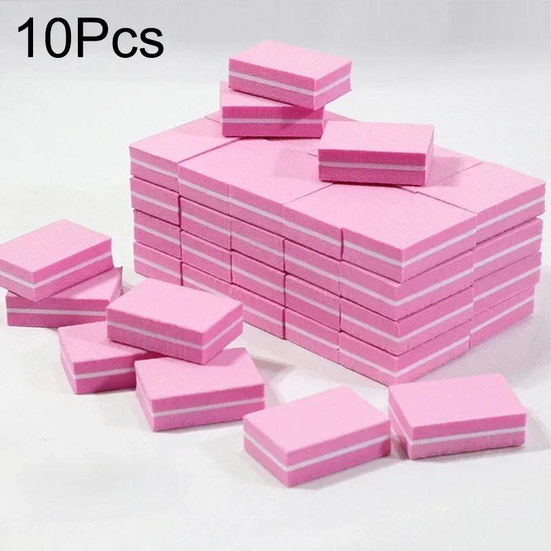 50Pcs Professional Mini Nails Art Buffer File 100/180 Sandpaper Manicure Tips Care File Sanding Polishing Accessories Tools