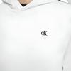 Calvin Klein Embroidered Logo Hoodie Women Tops Bright-White 40WH100-YAA