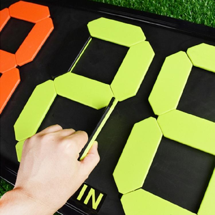 Football Soccer Manual Substitution Board Replacement Football Substitution Players Plate Football Accessories