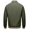 Herren Freizeit Stehkragen Doppelstreifen Jacke Mantel