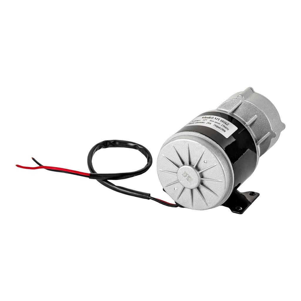 Moteur Électrique 250W 12V à Réduction par Engrenages Moteur CC à Balais Moteur à Balais MY1016Z pour Scooters & Vélos Électriques