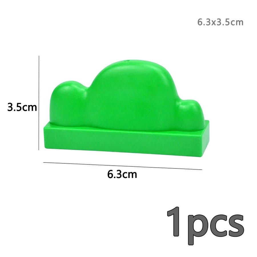 

Строительный блок большого размера, растение, фрукты, аксессуары, цветок, трава, пень, украшение, ферма, совместимые большие тарелки, кирпичные игрушки Duploes