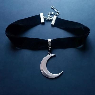 Μόδα Κολιέ Τσόκερ με Κρεμαστό Φεγγάρι Ημισελήνου Γοτθικό Μαγικό Πανκ Κοσμήματα Δημιουργικά Δώρα