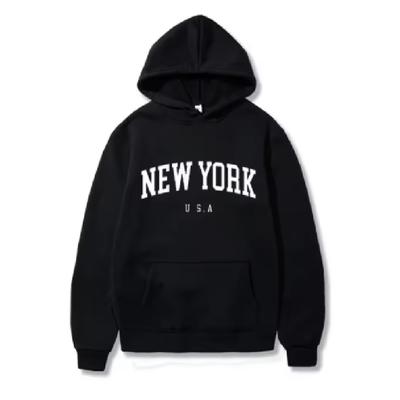 Men Women New York U.S.A City Hoodies Fashion Letter Printed Graphic Sweatshirts Loose Casual Harajuku Hooded Pullover Sportwear