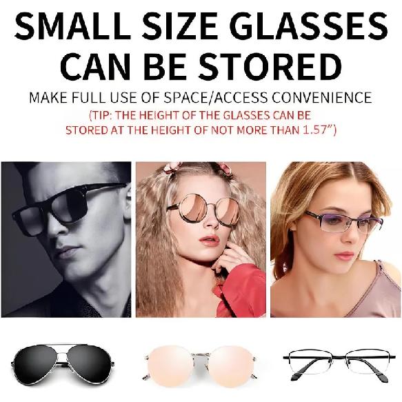 Car Glasses Box Portable Car Sunglasses Holder In The Car Driving Glasses Holder Eyeglass Case Sun Visor Car Lenses Holder