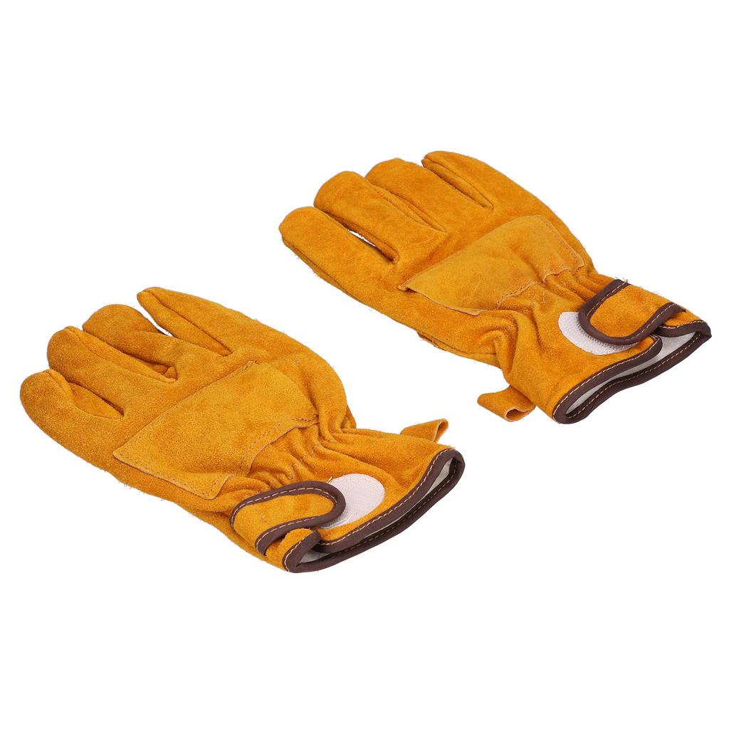 AntiScald Gloves High Temperature and Fire Resistance Protective Gloves for Camping Barbecue(Yellow