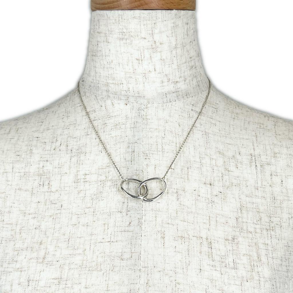 TIFFANY&Co. Halskette Doppelring Silber SV925 Damen Gebraucht