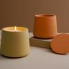 2PCS DIY Handmade Gypsum Cement Flower Aromatherapy Candle Cup Gypsum Storage Jar Mirror Silicone Mold
