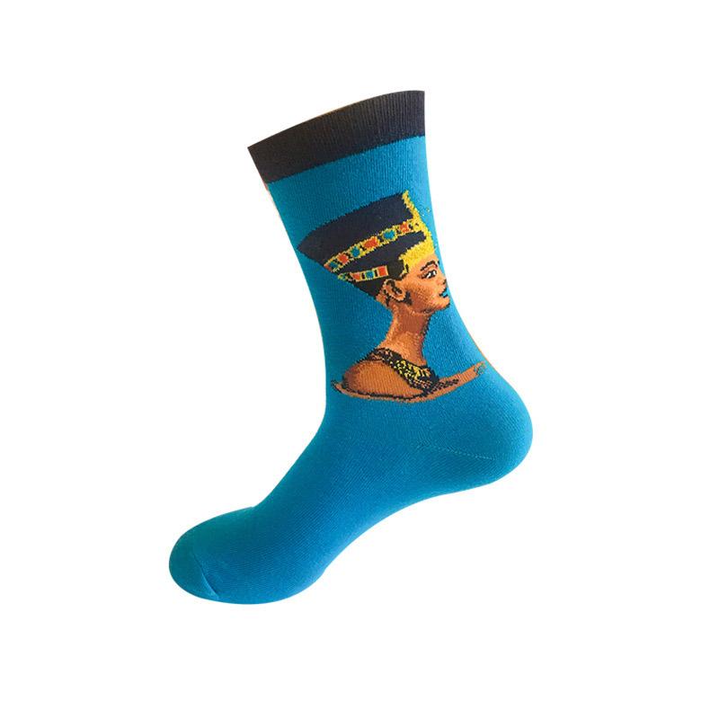 Cotton Socks Men Starry Night Winter Retro Women Personality Art Van Gogh Socks Oil Painting Socks Funny Happy Socks Male Socken