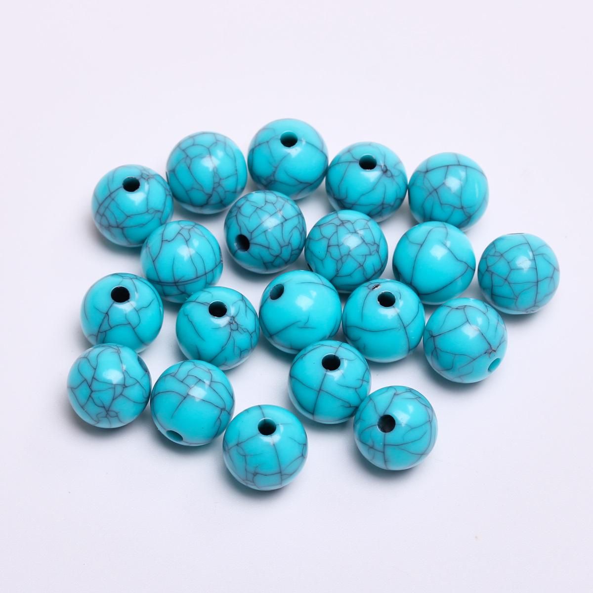 

Главная Товары для вечеринок Браслет Круглые свободные бусины DIY Имитация камня Бирюза для изготовления искусственных ювелирных изделий 6-16 мм 50-5 шт. Аксессуары для ожерелья 10mm