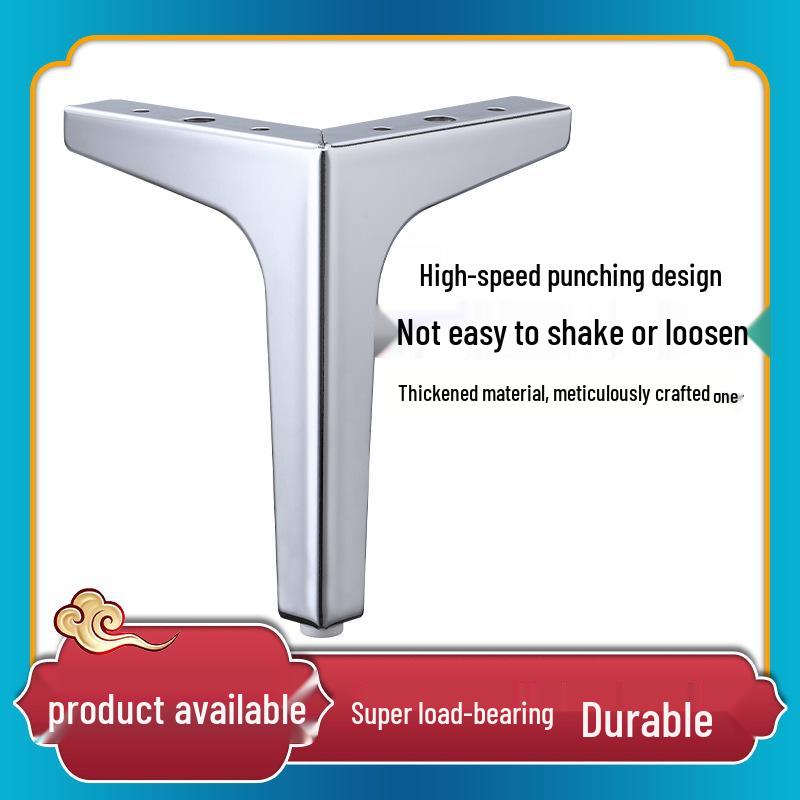 Elegant Tri-Pronged Metal Legs for Furniture: Sofa, Coffee Table, Cabinet, and Bathroom Cabinet Support