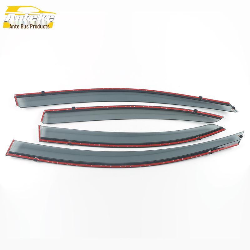 Tengyi C50 Rain Deflector: 3D Stainless Steel Bright Trim for Car Accessories