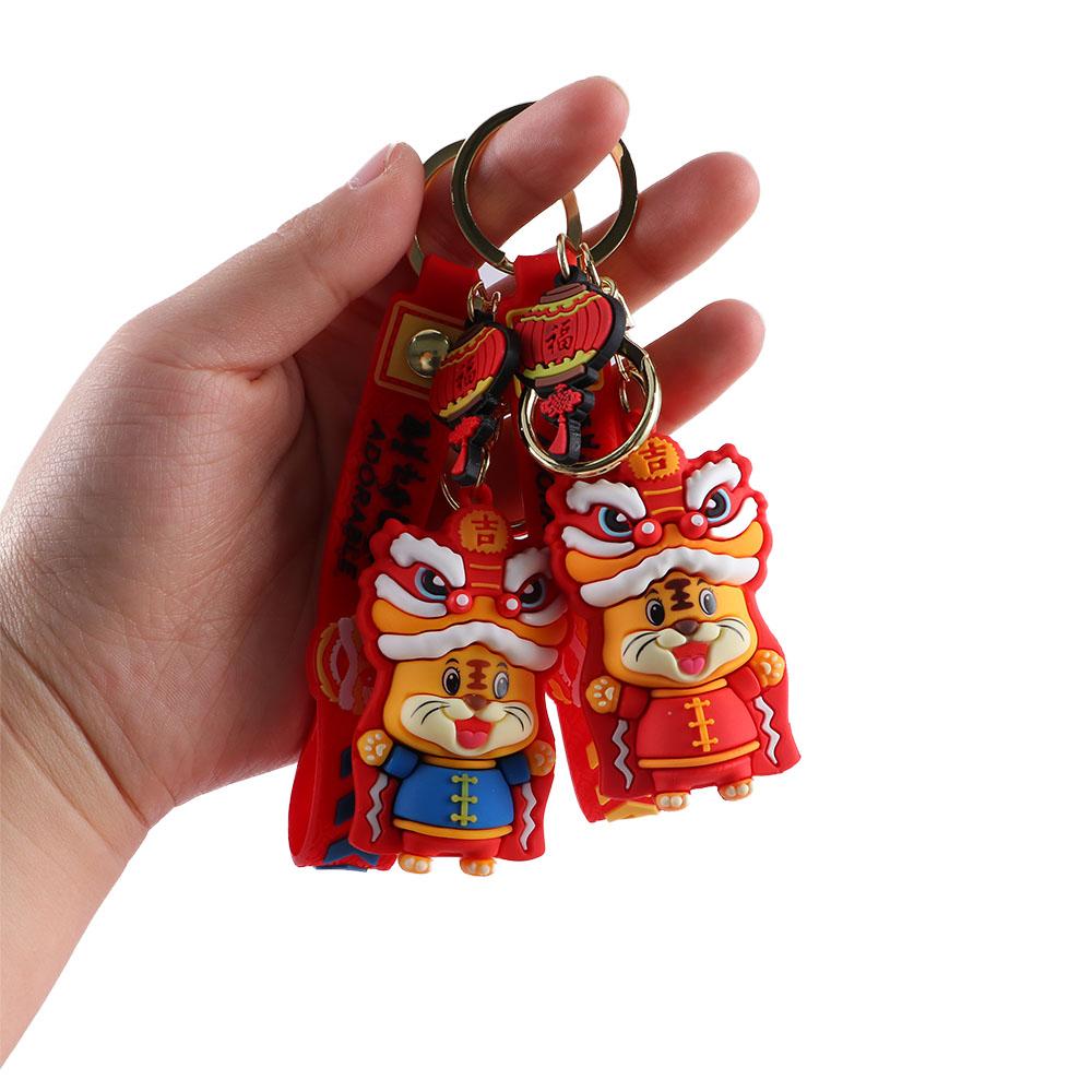 

Подвеска-пряжка для ключей из металла, брелок для ключей с подвеской в виде тигра и льва, брелок для ключей с тигром жёлтый