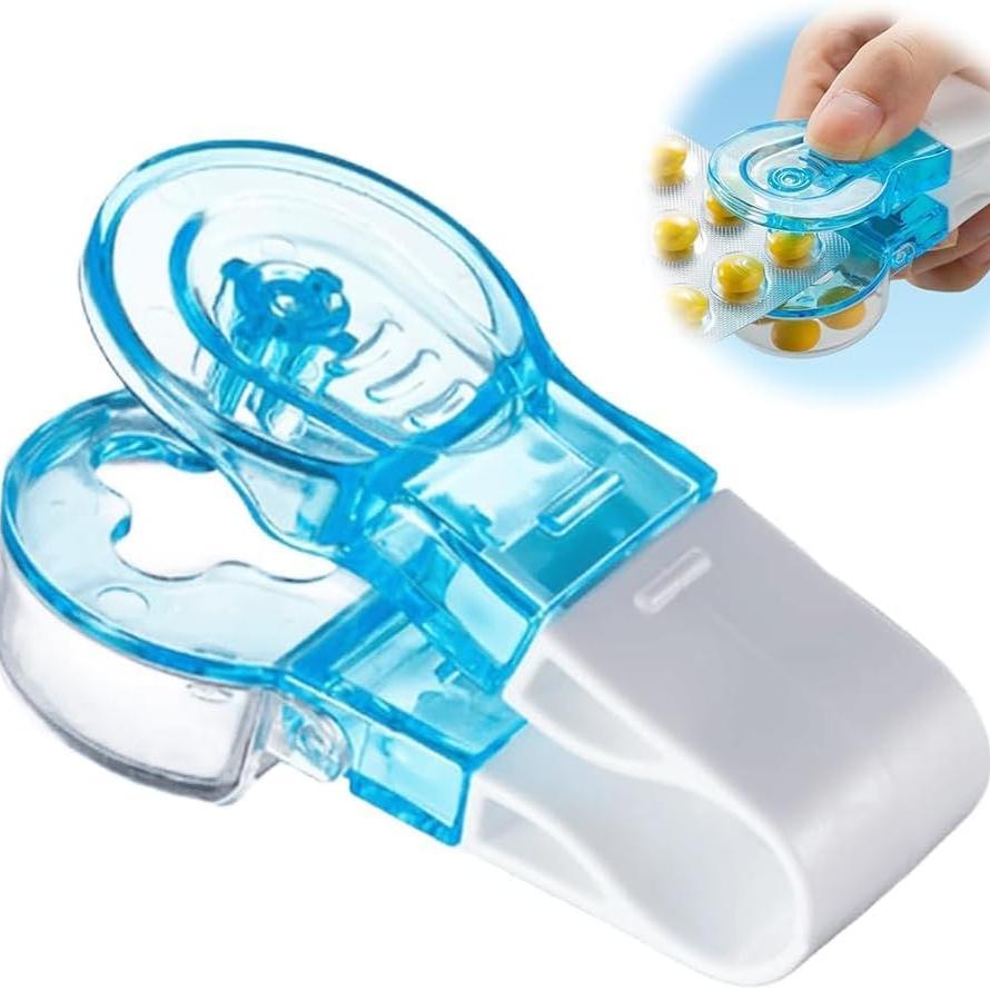 Portable Pill Taker Household Gadgets, Pill Popper for Blister Packs, Travel Pill Extractor Opener Popper Assistance Tool (1PCS)