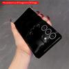 2DFlat Samsung phone case Black Cat Glowing Eyes Phone Case Applicable to Galaxy S23 S24 S25ULTRA S26 A12 A14 A15 A16 A54 A55