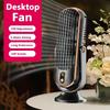 Desktop Electric Fan Rechargeable Portable Home Air Conditioning Fan 5-Speed 720° Swivel Outdoor Camping Air Cooler Table Fans