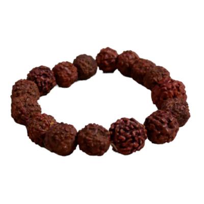 @ Bracelet Rudraksha Traditionnel Indien Seigneur Shiva Marron Foncé Pour Hommes Femmes UKR828_60%DE RÉDUCTION