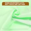 uxcell 30x30cm Large Microfiber Guitar Polish Cleaning Soft and for Cymbal for and Other Instruments 4-Pack Cloths, Thick, Cleaner, Green, Violin,
