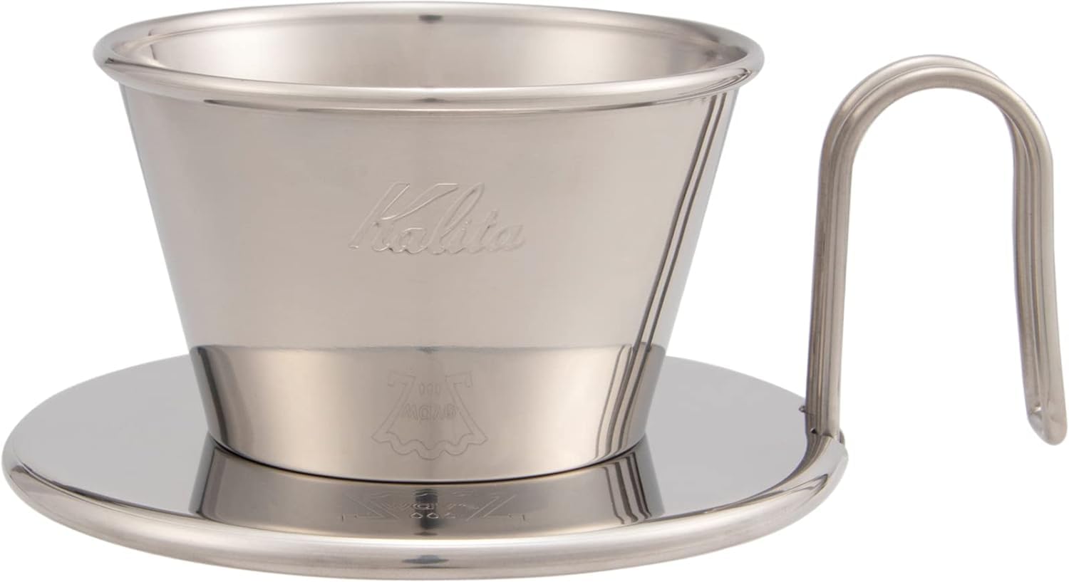 Kalita Wave Series Coffee Dripper stainless keeps water Handcrafted by Tsubame this dripper is made in Japan and serves one or two Perfect for coffee