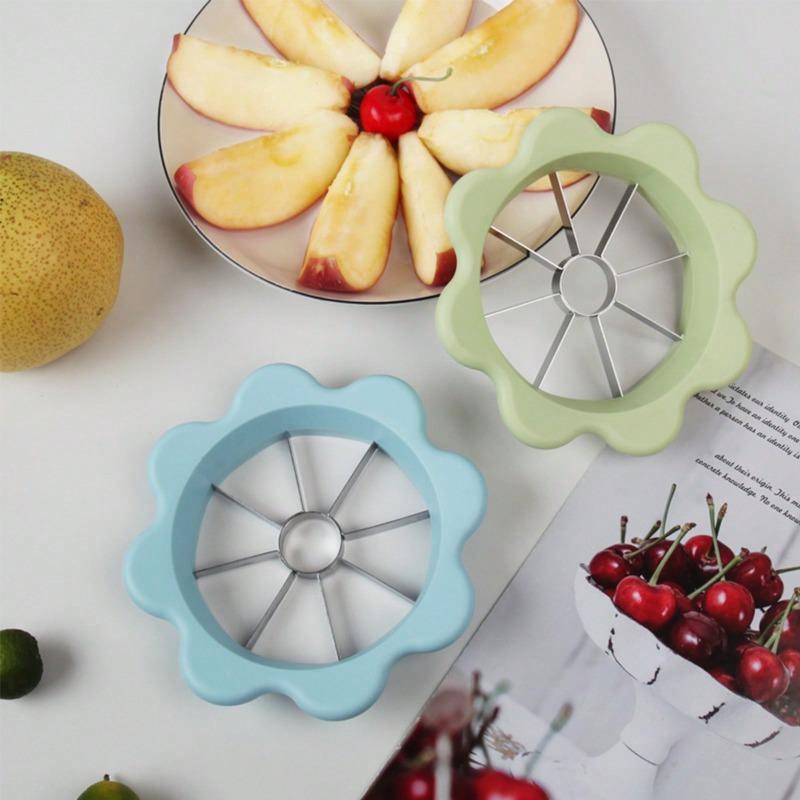 1pc Stainless Steel Flower Shaped Apple Cutter, Multifunction Fruit Corer & Divider, Household Kitchen Fruit Cutting Tool