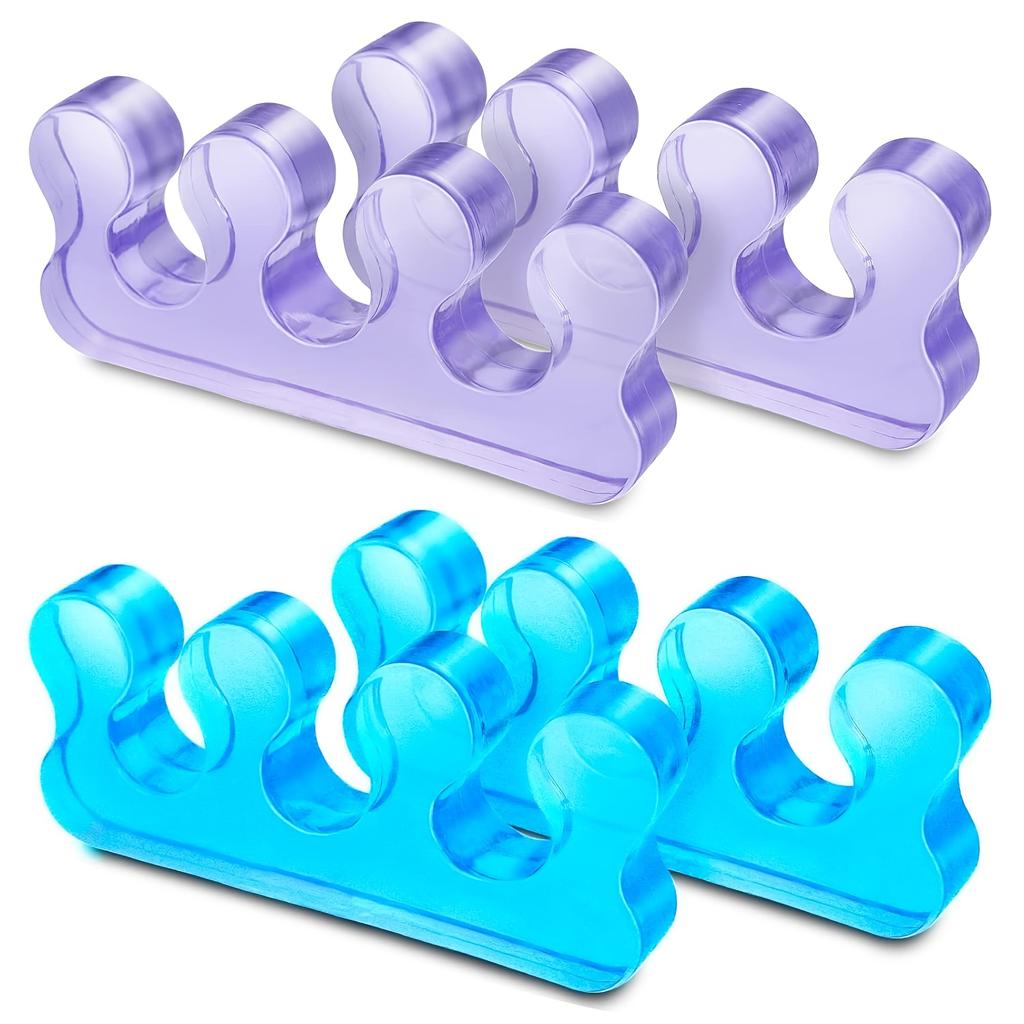 Women'S Toe Separators, Pedicure Toe Spacers And Spreaders - Yoga Relaxation And Finger Separators, Gel Silicone Toe Separators for Pedicure