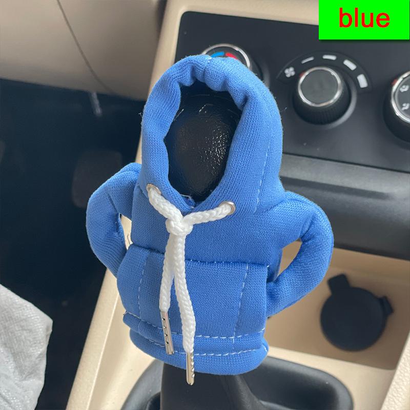 High quality car shift knob hooded sweatshirt decoration shift lever handle kit cover car interior accessories car stick hoodie