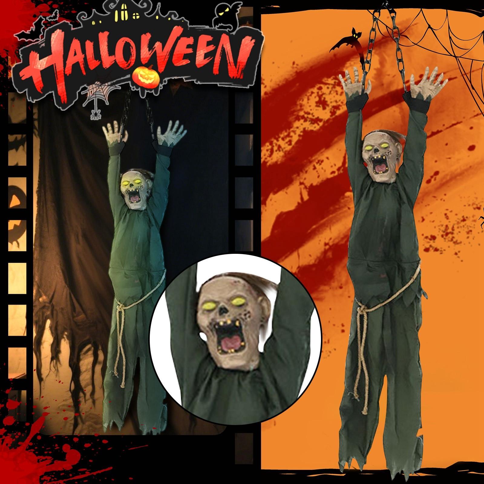 

Украшения на Хэллоуин , Подвесные , Электрические Светящиеся Подвески , Ужасающие Подвески , Без Батарейки , One Size белый