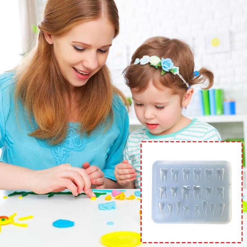 Easy To Use Silicone Dental Mould for Beginners Creating Teeth Shapes In Craft with Food Safe Materials