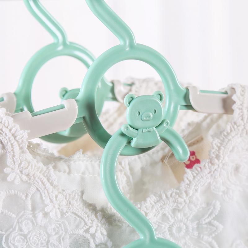 Baby Clothesline Retractable Non-Slip Children's Small Clothes Hanger Multi-Function Home Use Drying Rack for Newborns