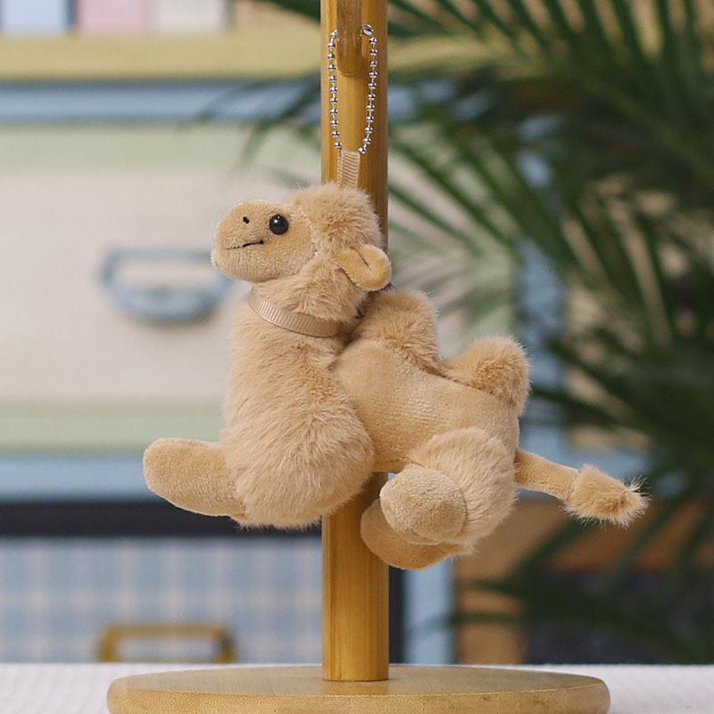 Cartoon Dunhuang Desert Little Camel Plush Keychain With Soft Polyester For Travel Accessories