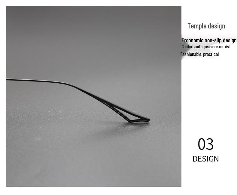 Retro Ultralight Square Pure Titanium Myopia Eyeglass Frames with Anti-Blue Light Coating