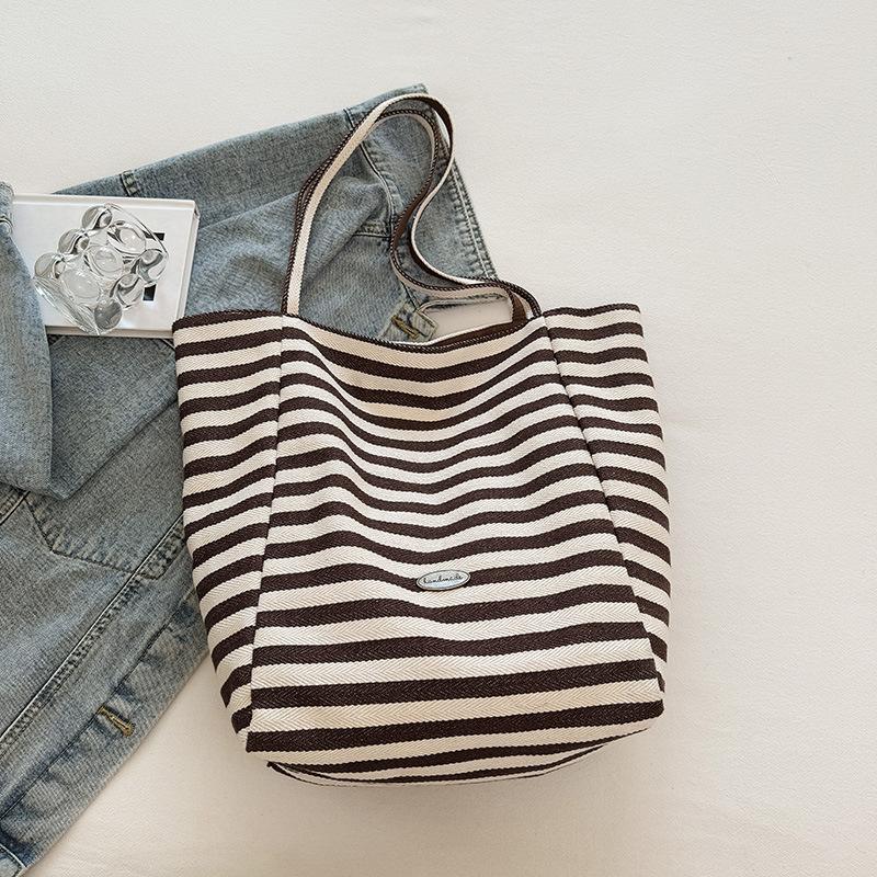 Casual Fashion Foreign Style Simple Bag Women's Spring and Summer Lazy Style Large-capacity Tote Bag Student Class Shoulder Bag