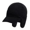 Afindern Knit Cap for with Earmuffs and Fleece and Stylish Casual Hat for Outdoor and Available In 2 Colors for Fall and Winter Men's Cycling, Lining,