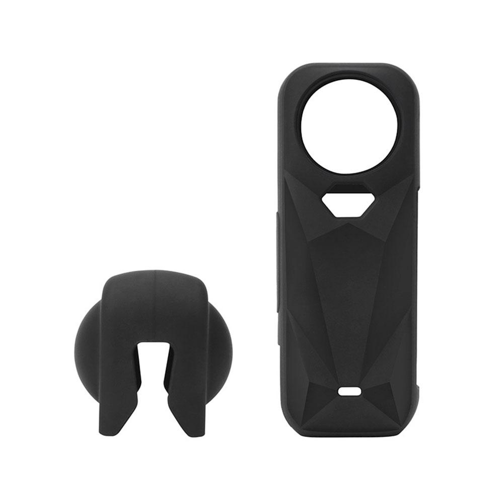 For Insta360 X5 Silicone Protective Case Anti Fall And Scratch For Action Camera Lens Protective Cover Accessories