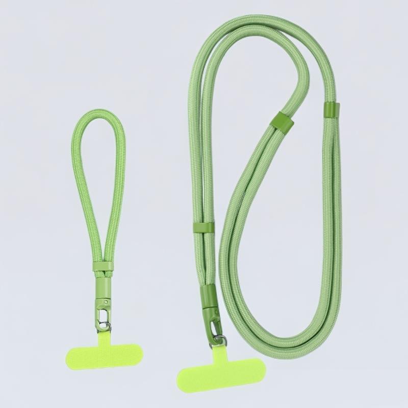 Universal Mobile Phone Long & Short Lanyard Phone Charm Adjustable Neck & Wrist Self-lock Anti-lost Strap for All Mobile Phones