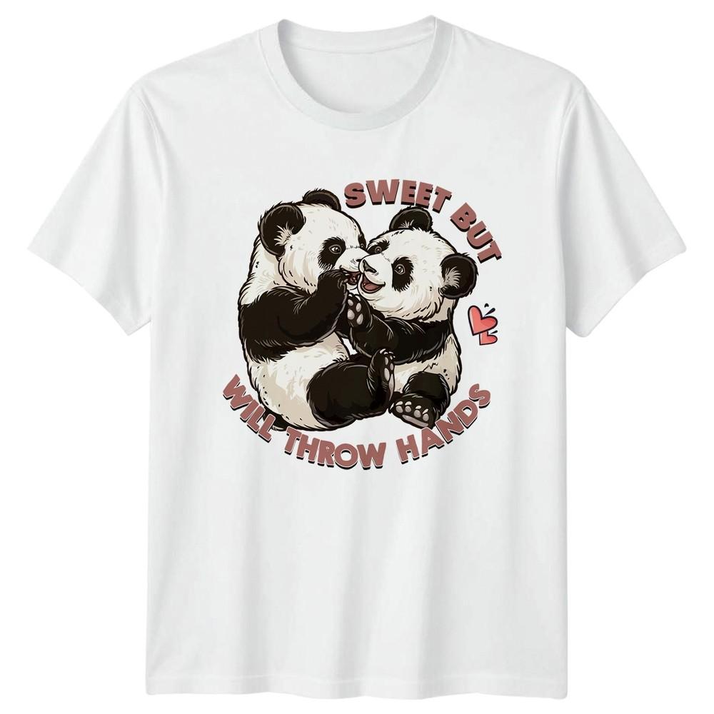 Sweet But Will Throw TShirt Panda Animal Humor And Her S