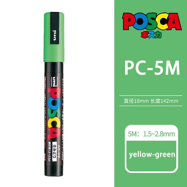 Uni POSCA Marker Farbstift, 39 Farben PC-5M/44 PC-3M/36 PC-1M, Acryl Steinmalerei Zeichnen Graffitti Marker Kunstbedarf