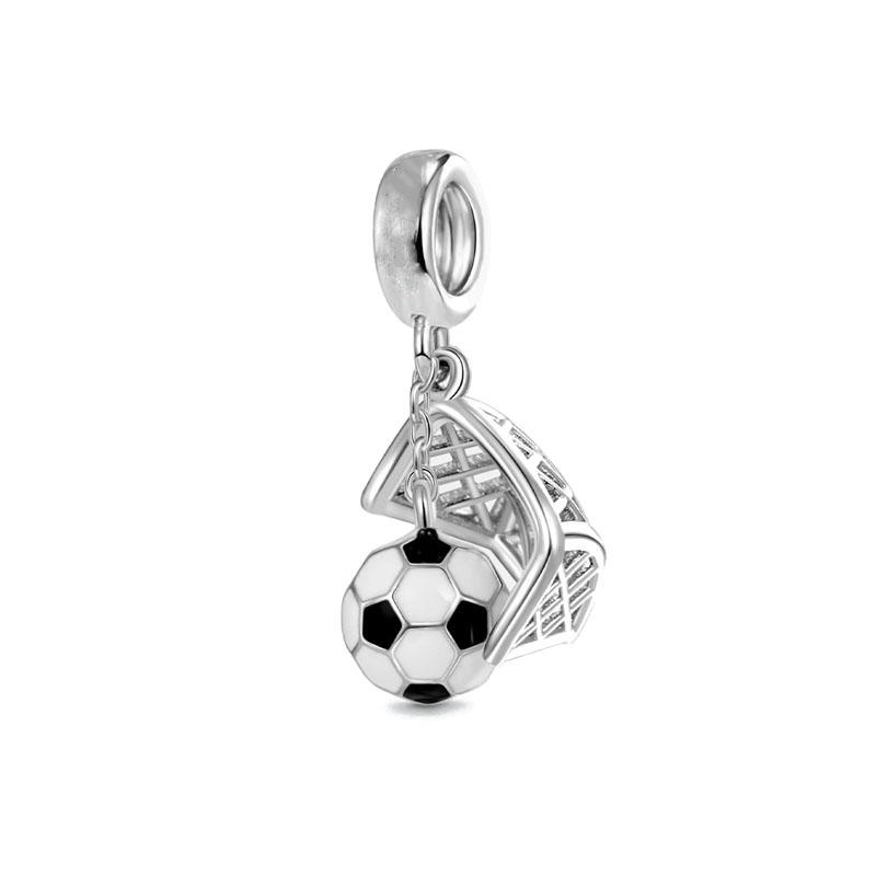 New Copper Charm Football Baseball Tennis Dumbbell Golf Pendant Fit Original Diy Bracelet Women'S Jewelry Cowboy