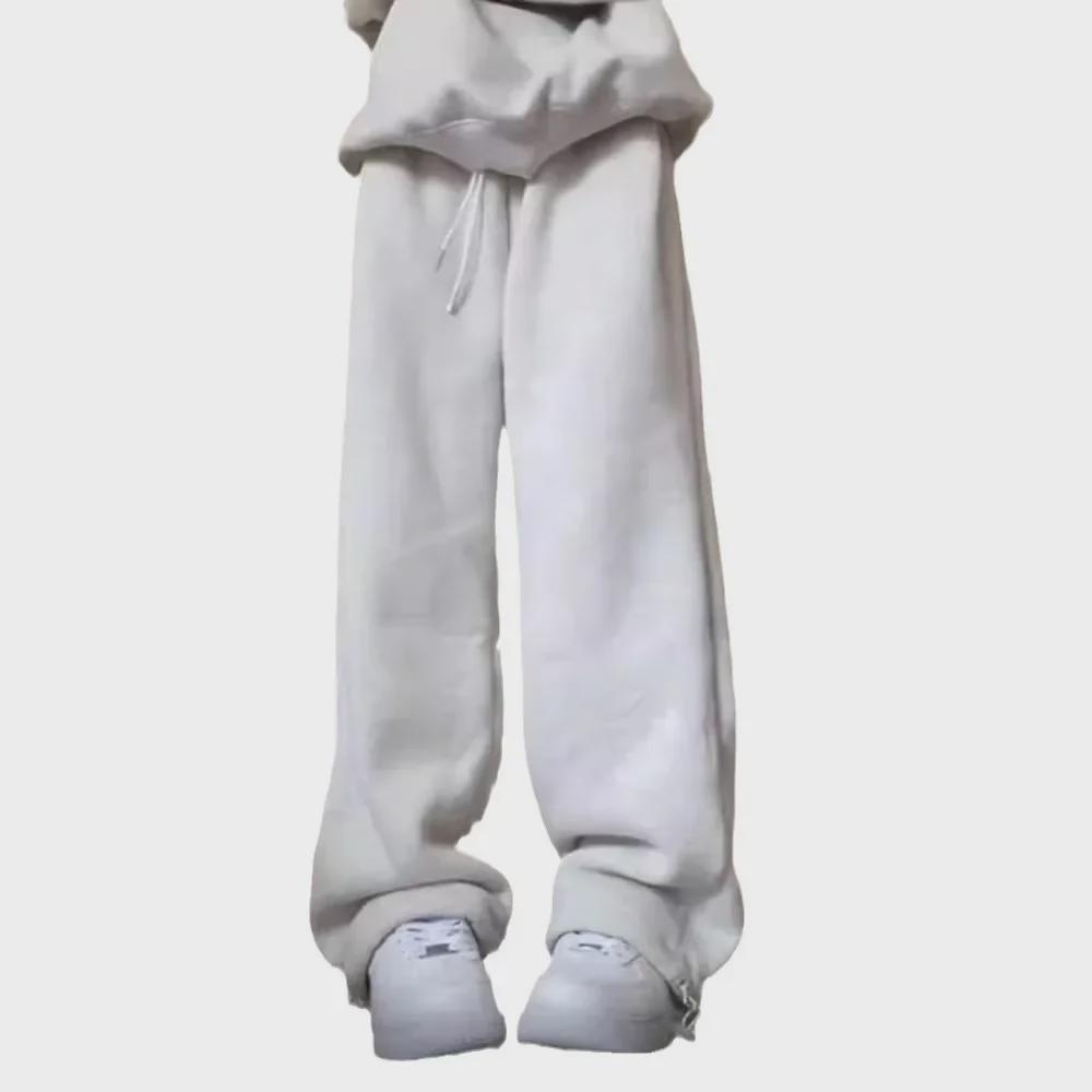 Pantaloni de zăpadă groși de iarnă din catifea cu picior larg și talie înaltă pentru femei