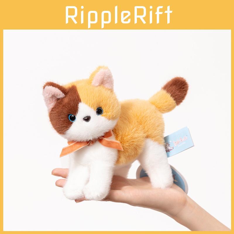 Bow Adorable Standing Cat Plush Toy For Children Birthday Present Collection And